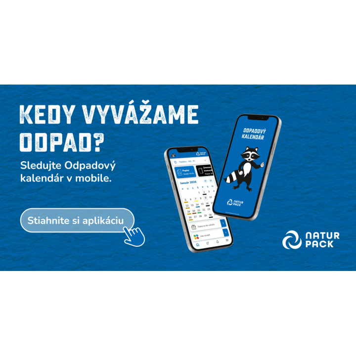 aplikácia odpadový kalendár - natur pack