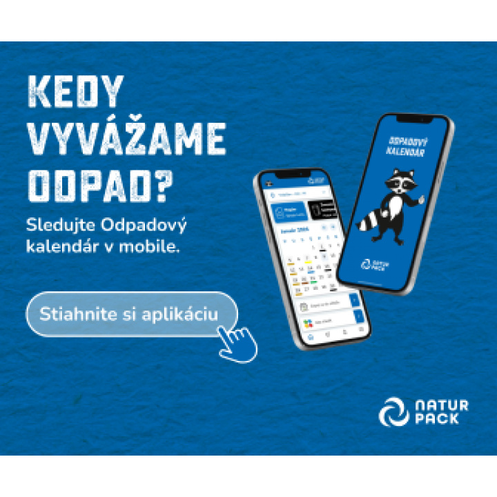 aplikácia odpadový kalendár - všetky informácie na jednom mieste