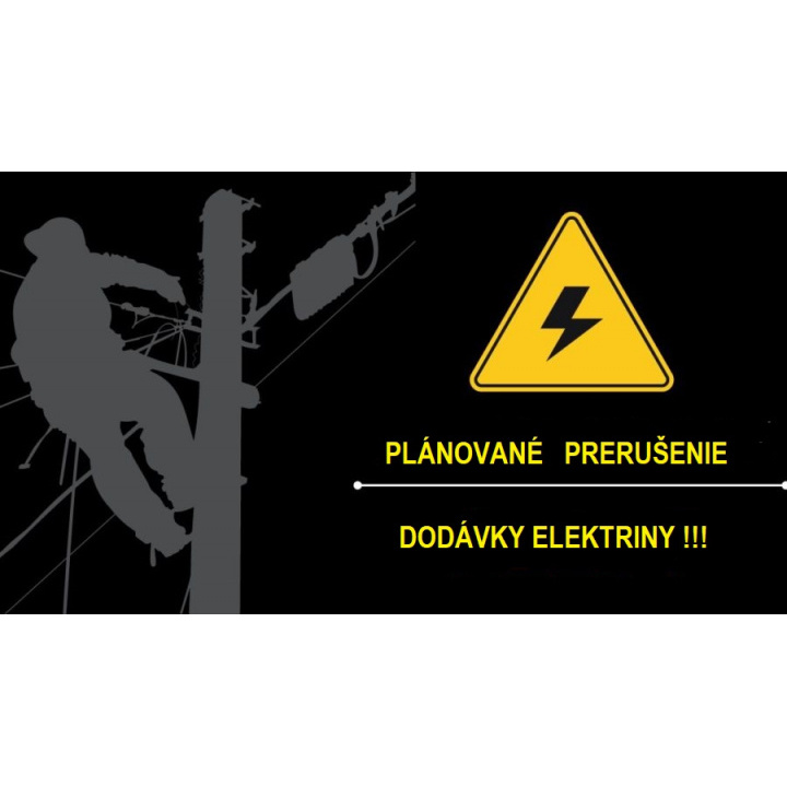 oznámenie o prerušení distribúcie elektriny 23.9.2026