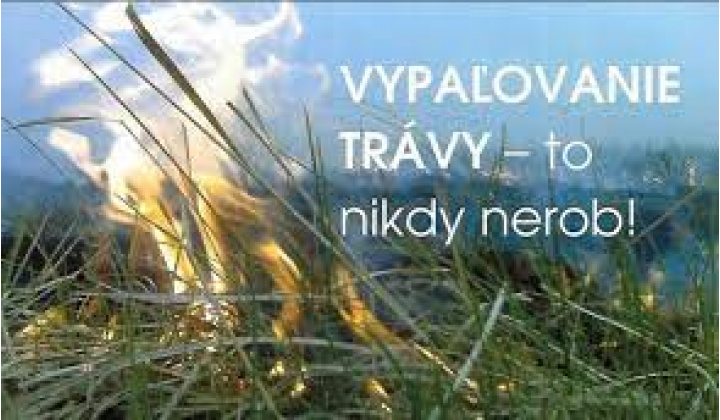 Preventívne opatrenia na predchádzanie vzniku požiarov v jarnom období !