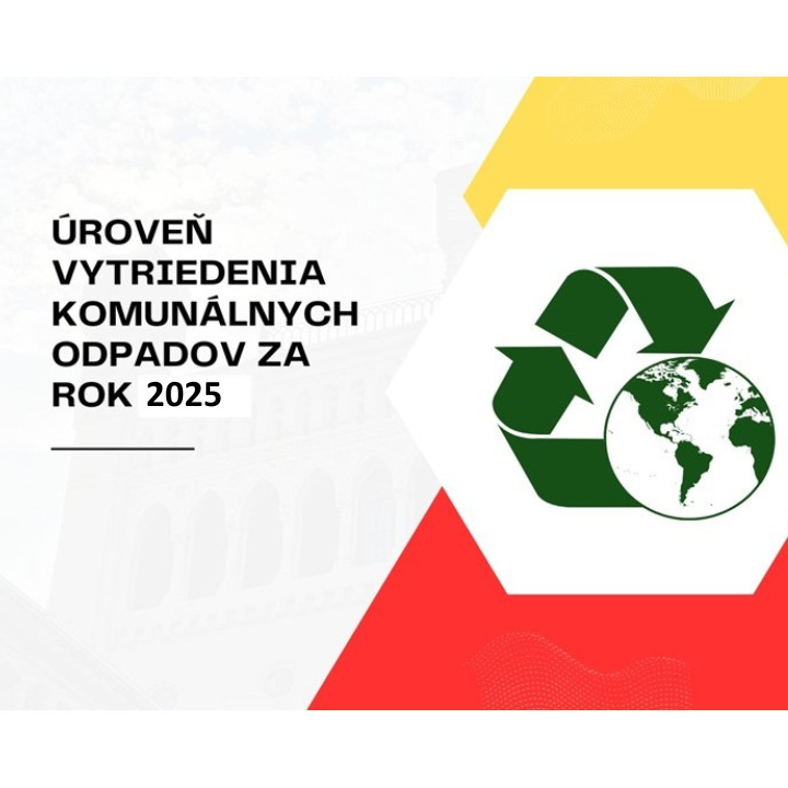 zverejnenie údajov o úrovni vytriedenia komunálnych odpadov za kalendárny rok 2025